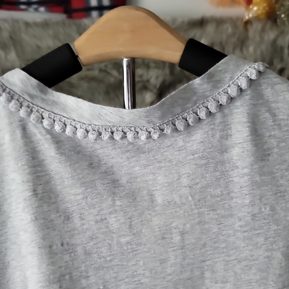 Nautica Gray V-Neck Short Sleeve Tee - Picture 9 of 9